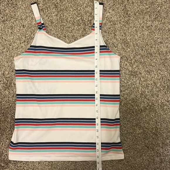 Torrid foxy wide strap Multicolor Striped tank Top size 0 - Picture 6 of 8